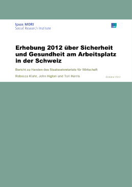 Erhebung 2012 über Sicherheit und Gesundheit am Arbeitsplatz in der Schweiz-1